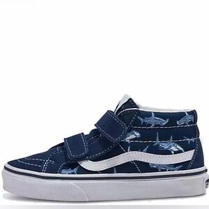 New Vans Shark K Sk8 Mid Reissue Blue Navy Size 1